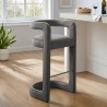 Modway Winslow Performance Velvet Bar Stool Gray