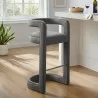 Modway Winslow Performance Velvet Bar Stool Gray - Modway Winslow Performance Velvet Bar Stool Gray