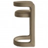 Modway Winslow Performance Velvet Bar Stool Taupe Side