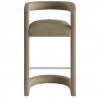 Modway Winslow Performance Velvet Bar Stool Taupe Front