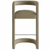 Modway Winslow Performance Velvet Bar Stool Taupe Front - Modway Winslow Performance Velvet Bar Stool Taupe Front