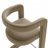 Modway Winslow Performance Velvet Bar Stool Taupe Top