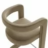 Modway Winslow Performance Velvet Bar Stool Taupe Top - Modway Winslow Performance Velvet Bar Stool Taupe Top