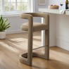 Modway Winslow Performance Velvet Bar Stool Taupe