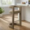Modway Winslow Performance Velvet Bar Stool Taupe - Modway Winslow Performance Velvet Bar Stool Taupe