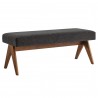 Modway Lyra 47" Fabric Upholstered Bench 21