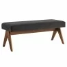Modway Lyra 47" Fabric Upholstered Bench 21 - Modway Lyra 47" Fabric Upholstered Bench 21
