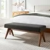 Modway Lyra 47" Fabric Upholstered Bench 17 - Modway Lyra 47" Fabric Upholstered Bench 17