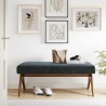 Modway Lyra 47" Fabric Upholstered Bench 14