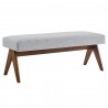 Modway Lyra 47" Fabric Upholstered Bench 12