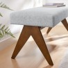 Modway Lyra 47" Fabric Upholstered Bench 11
