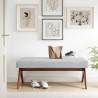 Modway Lyra 47" Fabric Upholstered Bench 8