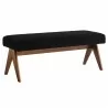 Modway Lyra 47" Boucle Upholstered Bench Black - Modway Lyra 47" Boucle Upholstered Bench Black