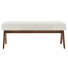Modway Lyra 47" Boucle Upholstered Bench Ivory