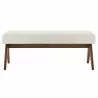 Modway Lyra 47" Boucle Upholstered Bench Ivory - Modway Lyra 47" Boucle Upholstered Bench Ivory