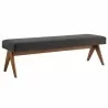 Modway Lyra 63" Fabric Upholstered Bench - Modway Lyra 63" Fabric Upholstered Bench