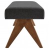 Modway Lyra 63" Fabric Upholstered Bench Blue