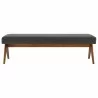 Modway Lyra 63" Fabric Upholstered Bench  - Modway Lyra 63" Fabric Upholstered Bench 
