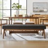 Modway Lyra 63" Fabric Upholstered Bench  6