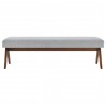Modway Lyra 63" Fabric Upholstered Bench 7