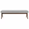 Modway Lyra 63" Fabric Upholstered Bench 7 - Modway Lyra 63" Fabric Upholstered Bench 7