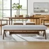Modway Lyra 63" Fabric Upholstered Bench  8 - Modway Lyra 63" Fabric Upholstered Bench  8