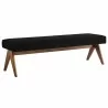 Modway Lyra 63" Boucle Upholstered Bench Black - Modway Lyra 63" Boucle Upholstered Bench Black