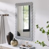 Modway Emmeline Scalloped Rectangle Wall Mirror Gray