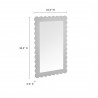 Modway Emmeline Scalloped Rectangle Wall Mirror Gray 1