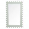 Modway Emmeline Scalloped Rectangle Wall Mirror Green Front