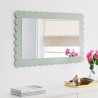 Modway Emmeline Scalloped Rectangle Wall Mirror Green 2