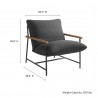 Modway Raya Outdoor Patio Boucle Sling Lounge Chair Side