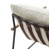 Modway Raya Outdoor Patio Boucle Sling Lounge Chair Ivory Back
