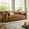 Modway Auren Upholstered Vegan Leather Sofa Camel 