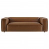Modway Auren Upholstered Vegan Leather Sofa Coffee Front
