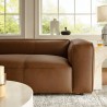 Modway Auren Upholstered Vegan Leather Sofa Coffee