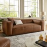 Modway Auren Upholstered Vegan Leather Sofa Coffee