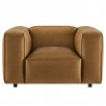 Modway Auren Upholstered Vegan Leather Modular Armchair Front