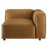 Modway Auren Upholstered Vegan Leather Modular Right Camel 2