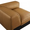 Modway Auren Upholstered Vegan Leather Modular Right Camel top