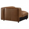 Modway Auren Upholstered Vegan Leather Modular Right Coffee Back