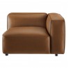 Modway Auren Upholstered Vegan Leather Modular Right Coffee Other 