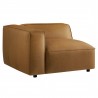 Modway Auren  Vegan Leather Modular Armchair Left Camel