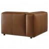 Modway Auren Upholstered Vegan Leather Modular Left Coffee Back