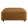 Modway Auren Upholstered Vegan Leather Ottoman Camel  1
