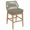 Modway Wellspring Outdoor Patio Teak and Rope Counter Stool Natural - Modway Wellspring Outdoor Patio Teak and Rope Counter Stool Natural