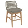 Modway Wellspring Outdoor Patio Teak and Rope Counter Stool Natural
