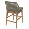 Modway Wellspring Outdoor Patio Teak and Rope Counter Stool Natural Back - Modway Wellspring Outdoor Patio Teak and Rope Counter Stool Natural Back