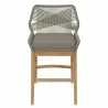 Modway Wellspring Outdoor Patio Teak and Rope Counter Stool Natural Front - Modway Wellspring Outdoor Patio Teak and Rope Counter Stool Natural Front