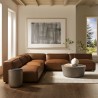 Modway Auren 5-Piece Upholstered Armless L-Shaped Vegan Leather Modular Sofa